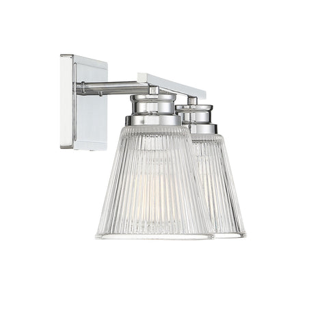 2-Light Bathroom Vanity Light in Chrome