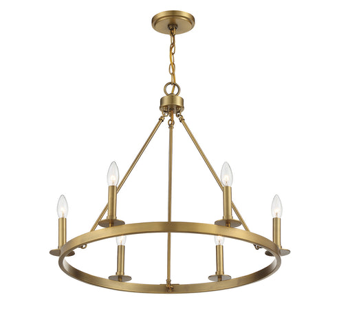6-Light Chandelier in Matte Black