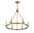 6-Light Chandelier in Matte Black