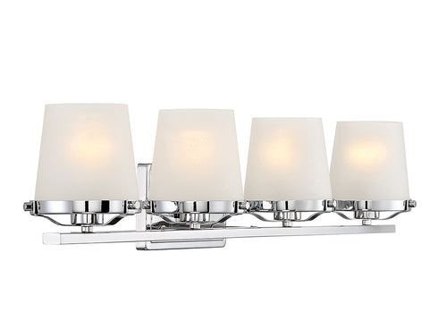 Klein 4-Light Bathroom Vanity Light in Matte Black