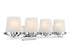 Klein 4-Light Bathroom Vanity Light in Matte Black