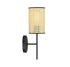 1-Light Wall Sconce in Matte Black