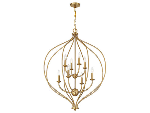 Orchid 8-Light Pendant in Matte Black