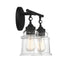 Fuller 2-Light Bathroom Vanity Light in Satin Nickel