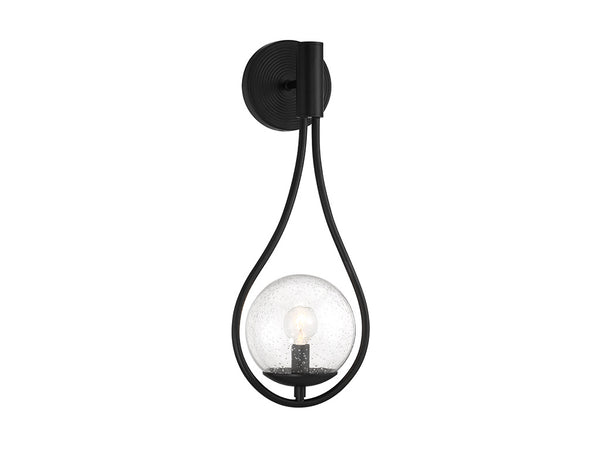 Encino 1-Light Wall Sconce in Matte Black