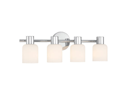 Strand 4-Light Bathroom Vanity Light in Matte Black