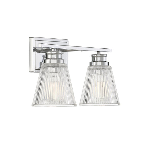 2-Light Bathroom Vanity Light in Chrome
