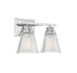 2-Light Bathroom Vanity Light in Chrome