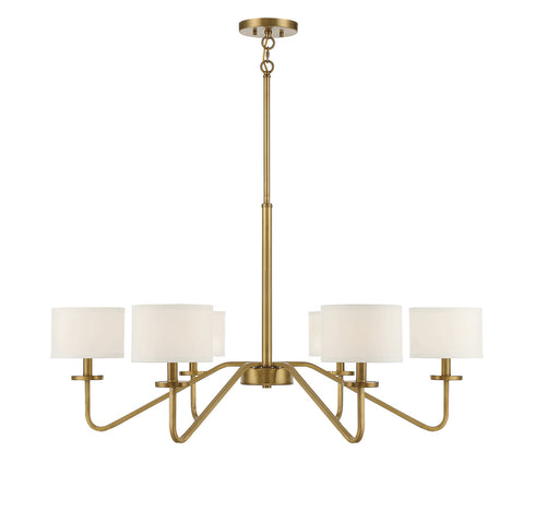 6-Light Chandelier in Matte Black