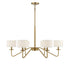 6-Light Chandelier in Matte Black