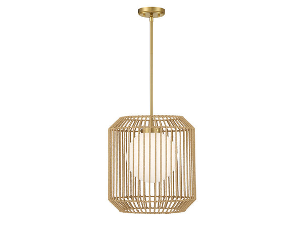 Pastis 1-Light Pendant in Warm Brass