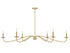 6-Light Chandelier in Matte Black