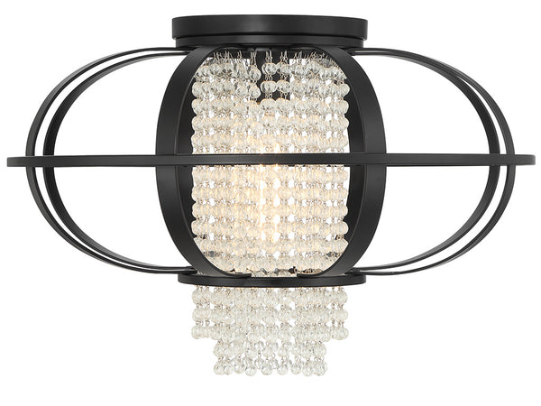 Idlewild 1-Light Ceiling Light in Matte Black