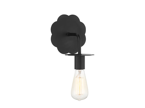 1-Light Wall Sconce in Polished Nickel