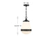 Endura 1-Light Pendant in Satin Nickel