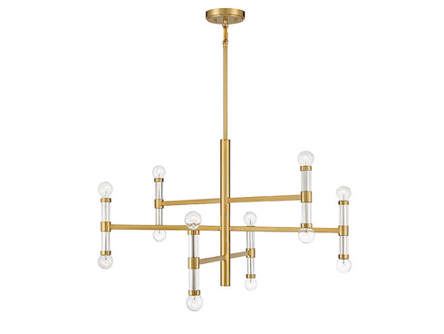 Kingsburg 12-Light Chandelier in Matte Black