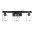 Baxter 3-Light Bathroom Vanity Light in Black