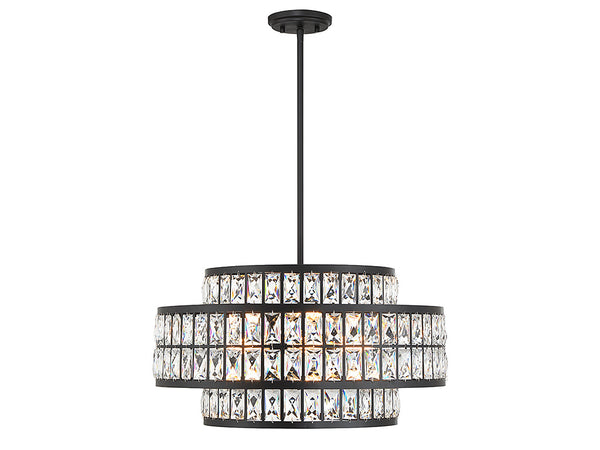 Renzo 4-Light Pendant in Matte Black
