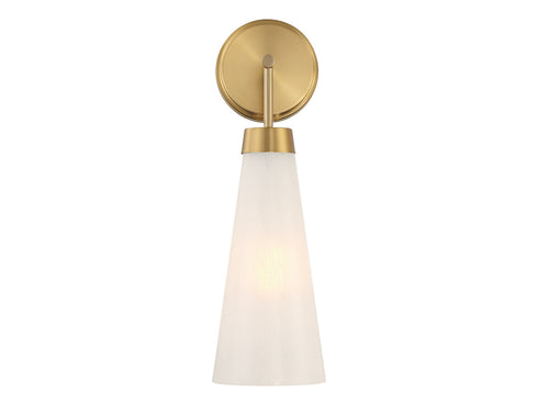 Brevard 1-Light Wall Sconce in Warm Brass