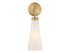 Brevard 1-Light Wall Sconce in Warm Brass