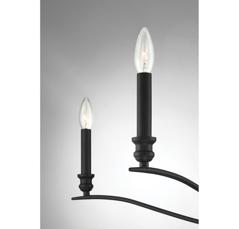 5-Light Chandelier in Polished Nickel