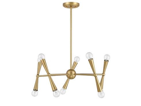 10-Light Chandelier in Chrome