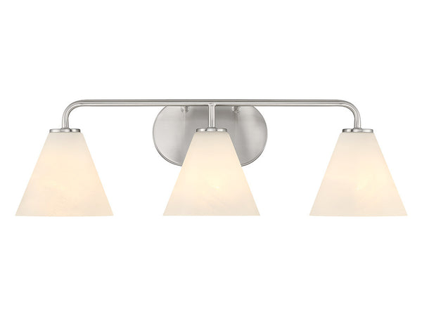 Blair 3-Light Bathroom Vanity Light in Satin Nickel