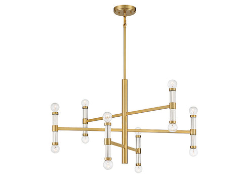 Kingsburg 12-Light Chandelier in Matte Black
