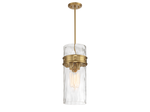 Ashton 3-Light Pendant in Warm Brass