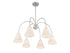 6-Light Chandelier in Matte Black