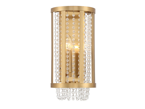 Mancini 2-Light Wall Sconce in Warm Brass