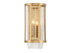 Mancini 2-Light Wall Sconce in Warm Brass