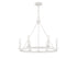 6-Light Chandelier in Matte Black