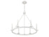 6-Light Chandelier in Matte Black