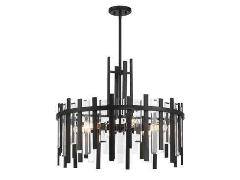 Guillford 6-Light Pendant in Matte Black