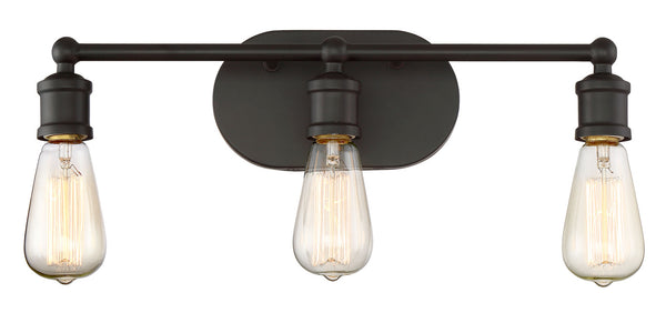 3-Light Bathroom Vanity Light in Oil Rubbed Bronze