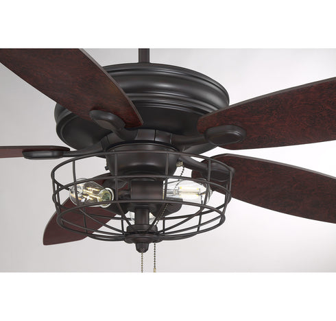 52" 3-Light Ceiling Fan in Brushed Nickel