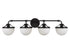 Meredith 4-Light Bathroom Vanity Light in Matte Black