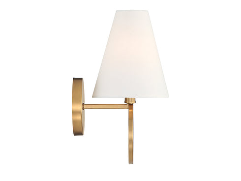 Compton 1-Light Wall Sconce in Warm Brass