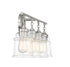 Fuller 4-Light Bathroom Vanity Light in Satin Nickel