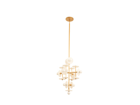Amani 9-Light Pendant in Gold