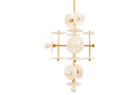 Amani 9-Light Pendant in Gold