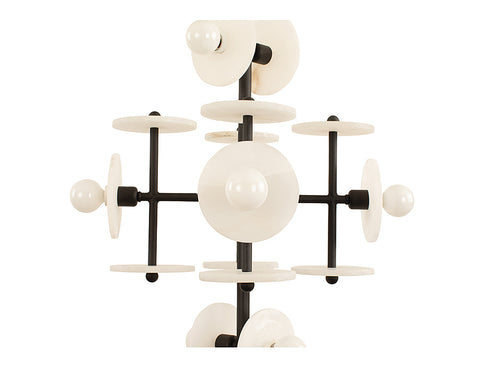 Amani 9-Light Pendant in Black Cashmere