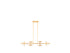 Amani 14-Light Linear Chandelier in Gold