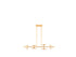 Amani 14-Light Linear Chandelier in Gold
