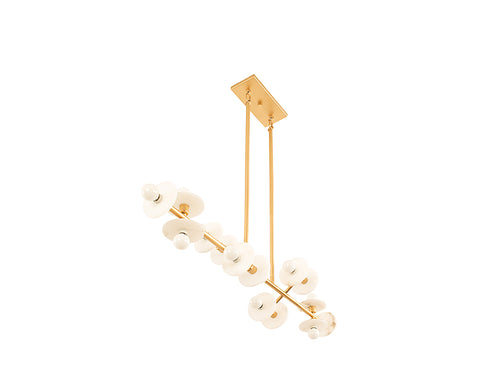 Amani 14-Light Linear Chandelier in Gold