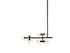 Amani 14-Light Linear Chandelier in Black Cashmere
