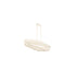 Striata 5-Light Linear Chandelier in White Cashmere