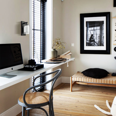 Modern Farmhouse Wall Sconces Glass Bell Shade Wall Light