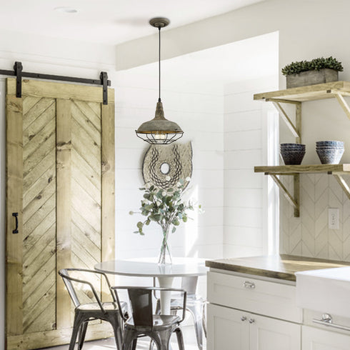 Vintage Industrial Lighting Fixtures Ceiling Pendant Blue